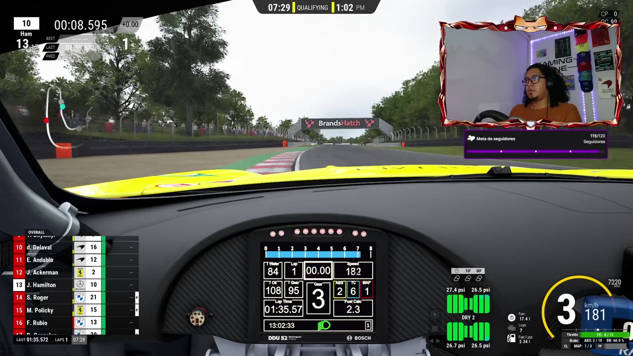 💥🏆|🐍MOZA Challenge - Brands Hatch 🐍 #MambaTime 🐍 #SimracingGP #StaySchemin’ | [ESP/ENG]💥🔝
