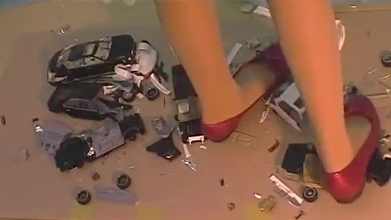 Model Cars Destroyed by Flats