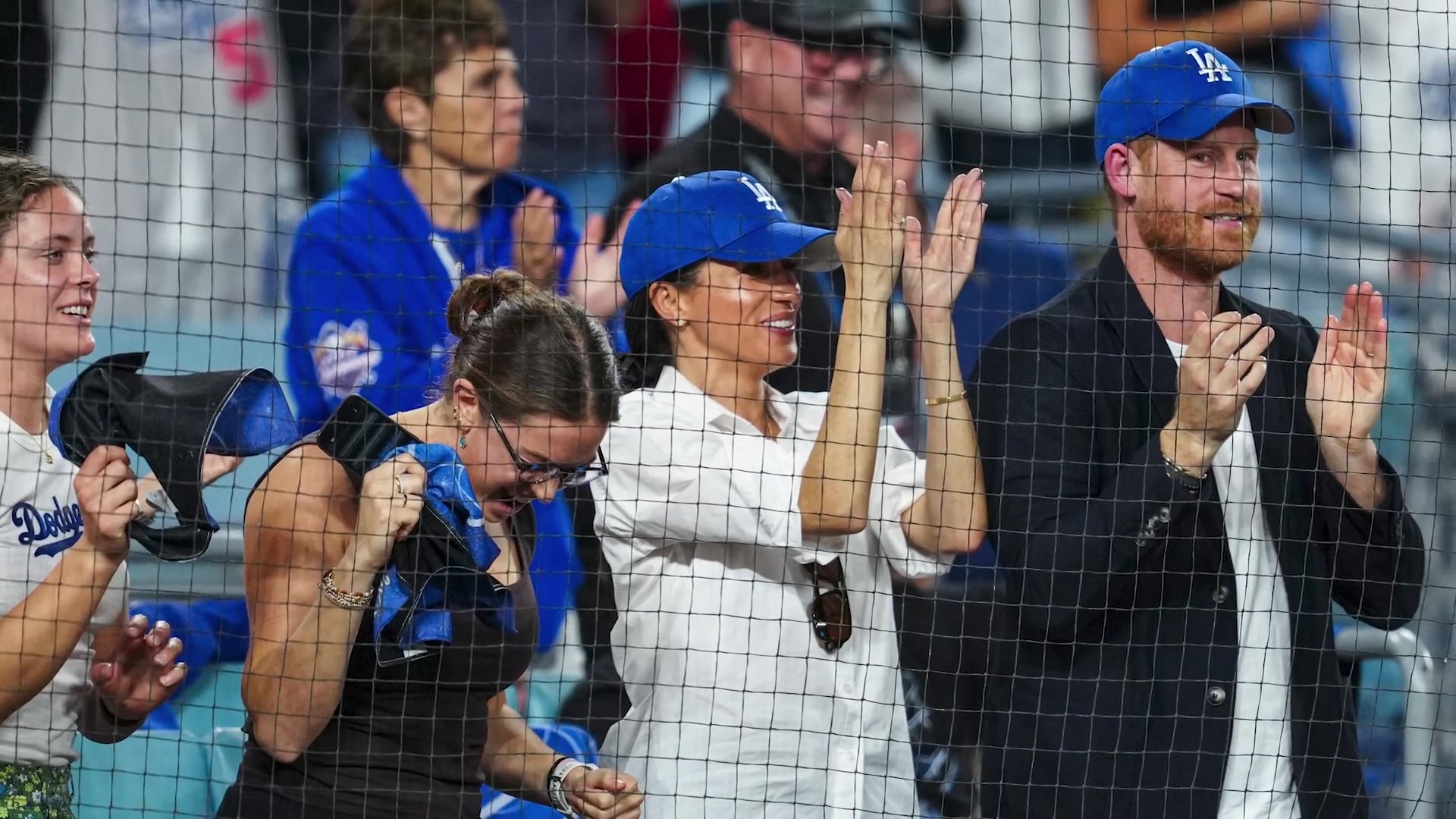 Meghan Markle and Prince Harry enjoy date night at Dodgers World Series game