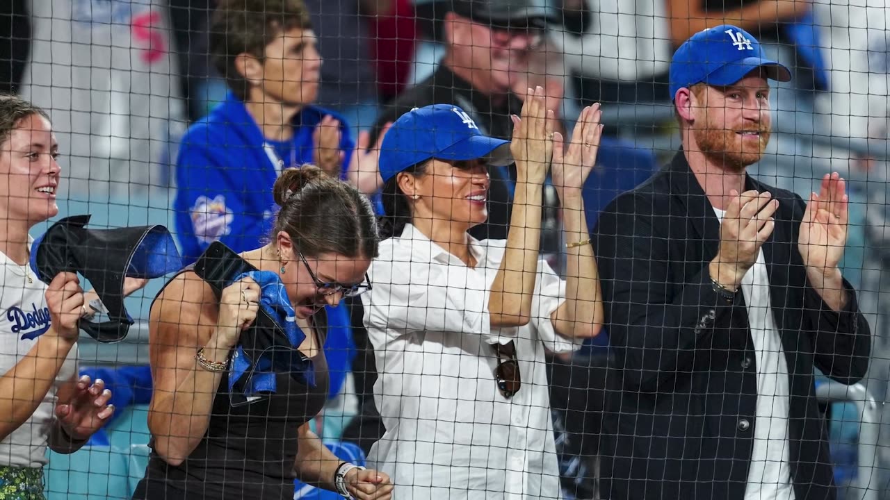 Meghan Markle and Prince Harry enjoy date night at Dodgers' World Series game