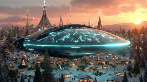 Futuristic City 2090: Shopping, Commuting, and Fitness in the 22nd Century | 4K