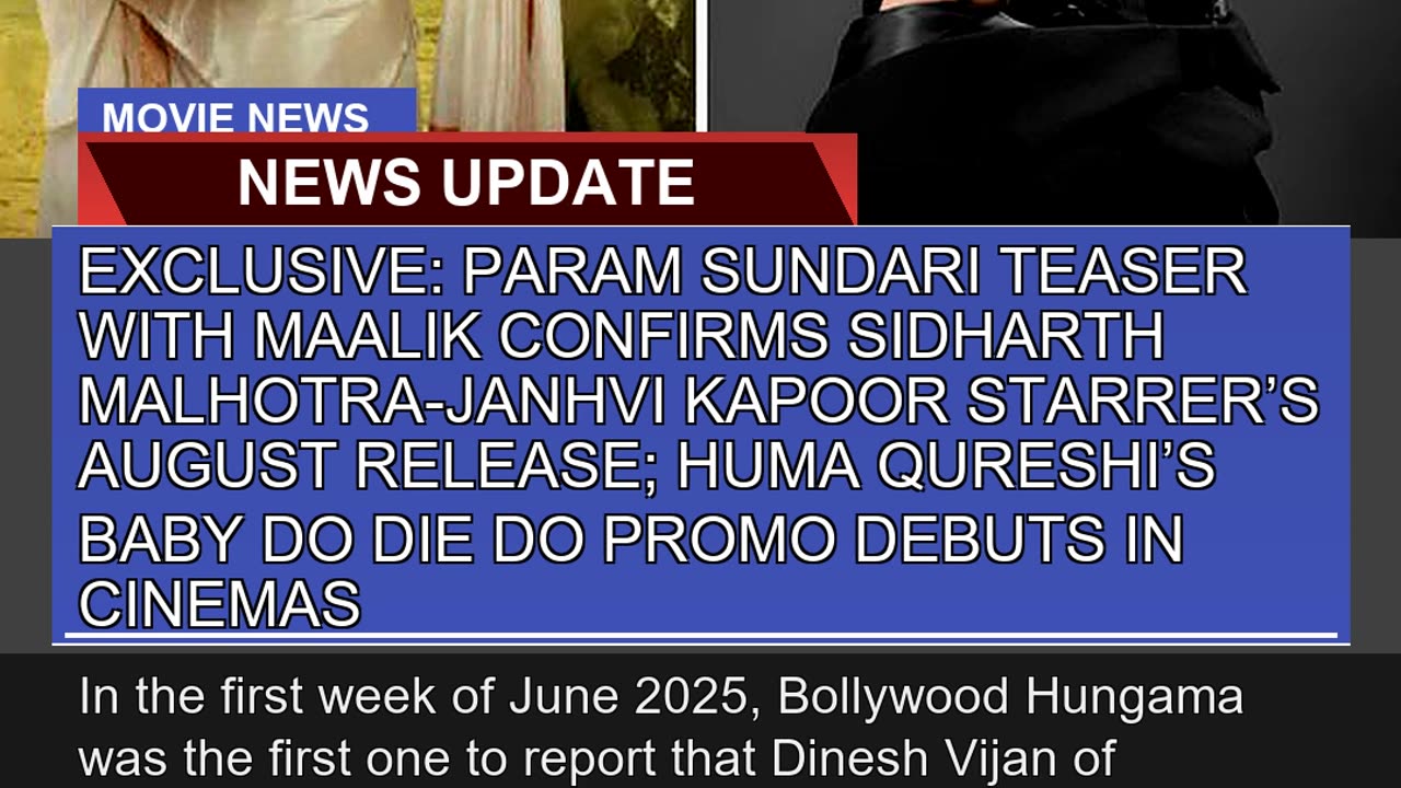 Exclusive Param Sundari Teaser with Maalik Confir