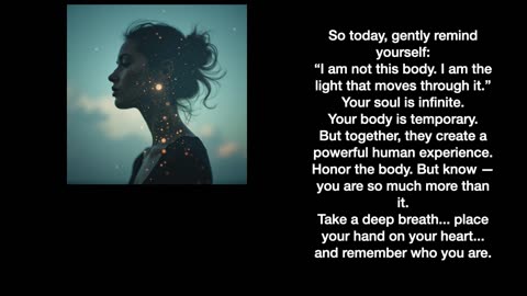 You Are Not Your Body — You Are the Light Within