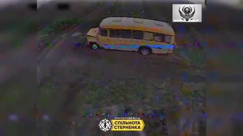 Russian improvisation in practice: when there are no armoured vehicles, school buses come in