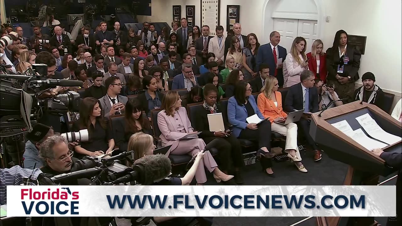 TIM POOL asks the first question at today's WH press briefing.