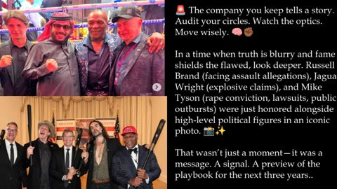Birds of a Feather? The irony of Russell Brand, Jaguar Wright & Mike Tyson — Watch the Play Unfold.
