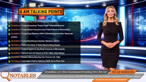 "Project Vault" Tuesday Morning Notables- 2/3/2026 | Qnotables