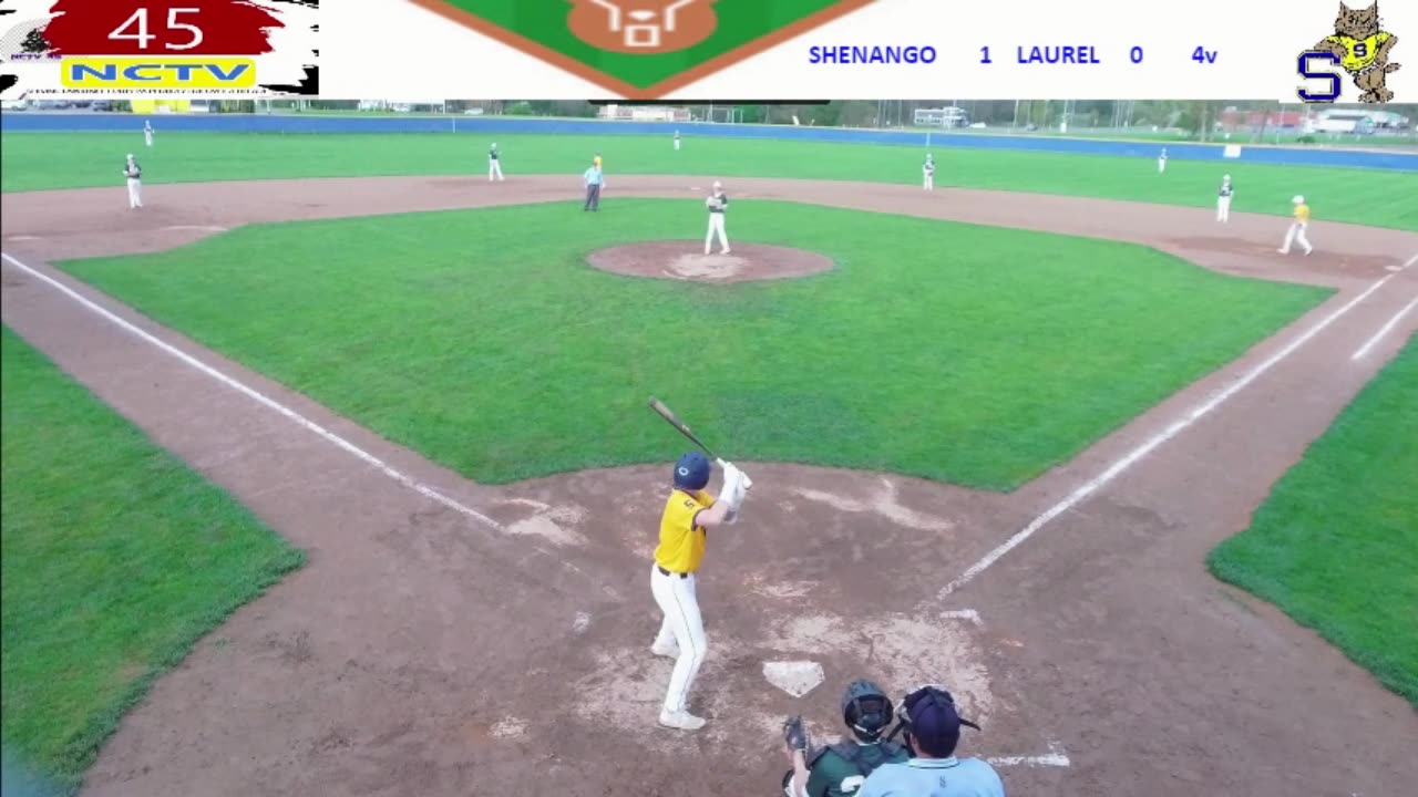 complete no rain delay NCTV45 Highschool Baseball LAUREL VS SHENANGO TUES APR 29 2025