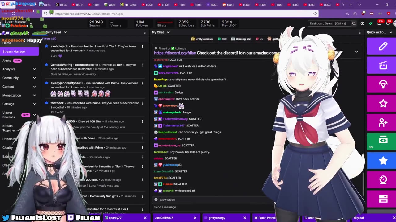 Filian and LucyPyre Review Viewer Rooms (3/23/2025)