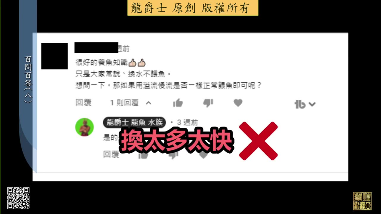 【龍爵士】千問千答 Q69 慢溢流可不可以餵魚