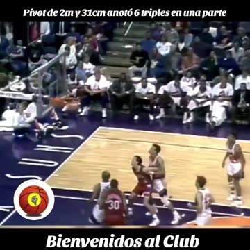 MANUTE BOL 2m31cm 6 TRIPLES EN UNA PARTE