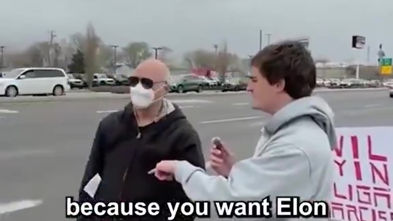 Tesla Protestors with signs calling Elon Musk a Nazi are interviewed and reveal they have a $35 million dollar grant with the NIH