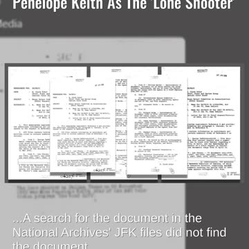 Fact Check: JFK Files CIA Document Did NOT Name British Actress Penelope Keith As The 'Lone Shooter'