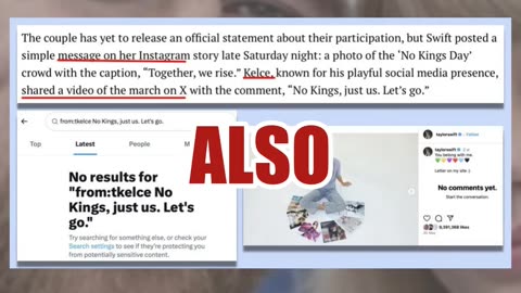 Fact Check: AI Photo In Fake Story About Taylor Swift And Travis Kelce Attending 'No Kings' Protest