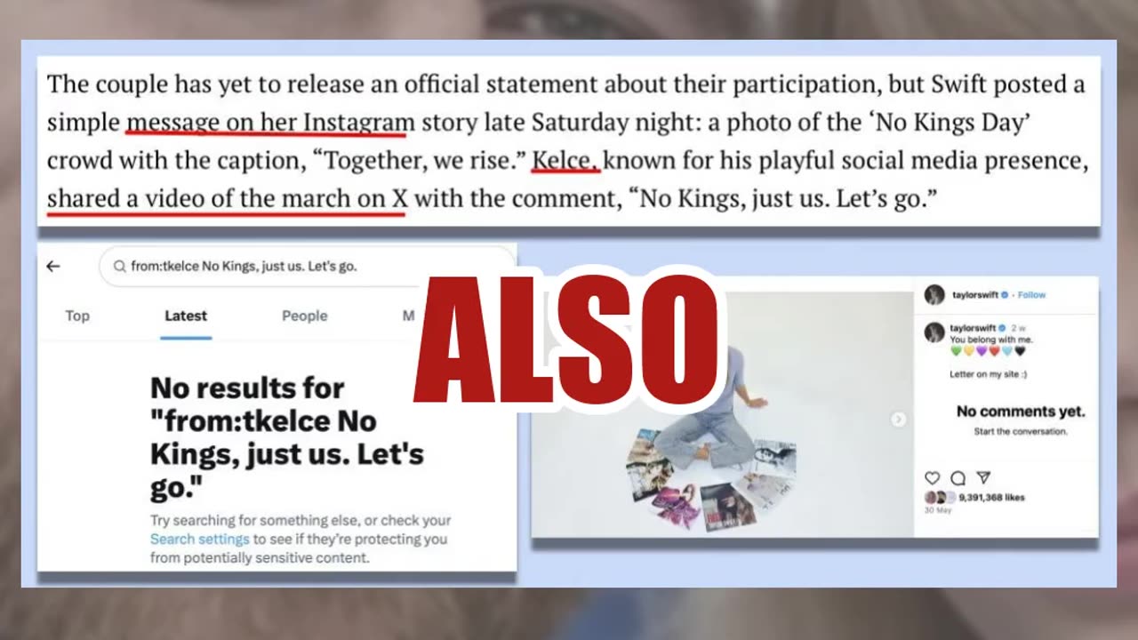 Fact Check: AI Photo In Fake Story About Taylor Swift And Travis Kelce Attending 'No Kings' Protest
