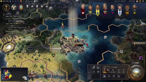 Exploration Age Penjamin Franklin as Spain - Civilization 7