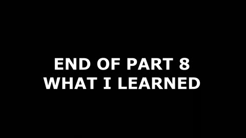 what i learned part 8