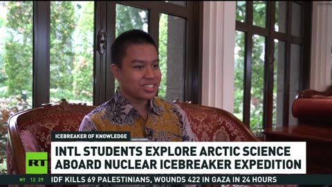 Intl students explore Arctic science aboard nuclear icebreaker expedition
