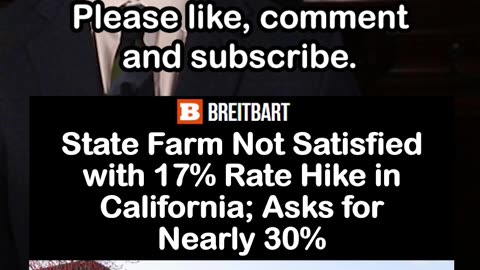 State Farm Not Satisfied with 17% Rate Hike in California; Asks for Nearly 30%