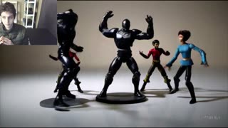 Action Figures Of Robotic Characters Dancing Fake Stop Motion Video With Live Commentary
