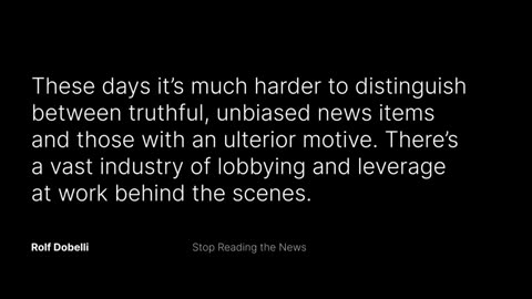 Why the News Promotes Ignorance and Mental Illness