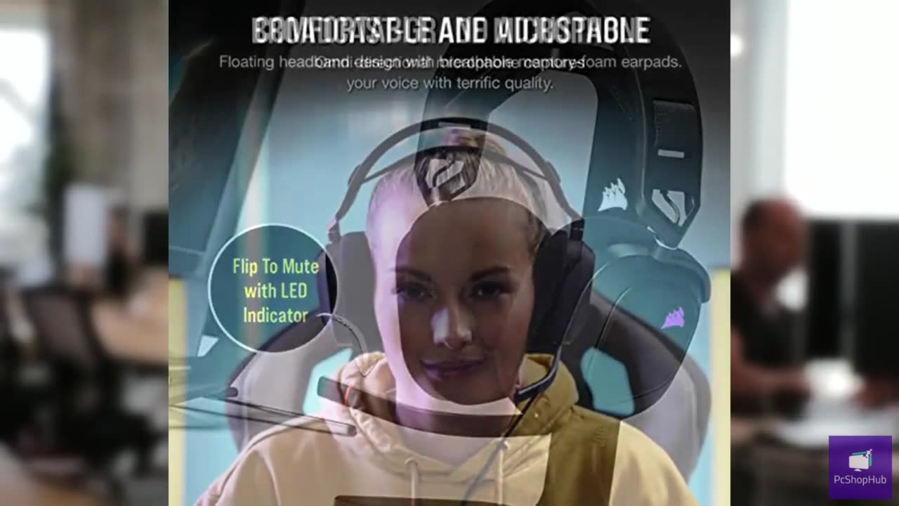 Corsair HS80 RGB USB Premium Gaming Headset with Dolby Audio 7.1 Surround Sound