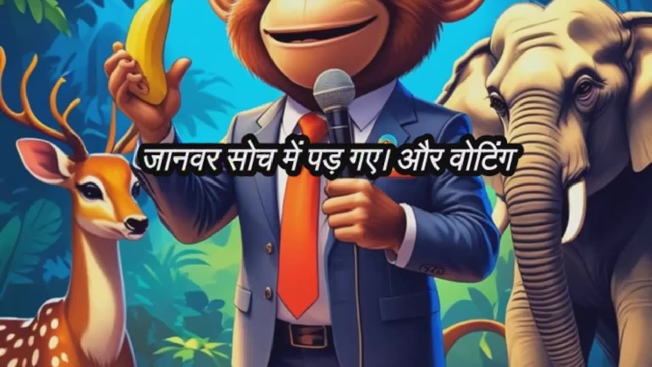 Jab Bandar Bana Neta 🐒🗳️ | Free Kela For Everyone! 😂 | Bolta Janwar AI
