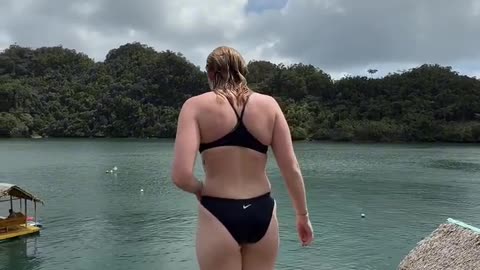 Siargao jumping