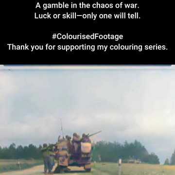 US Marksman Fires at Enemy Plane #ColourisedHistory