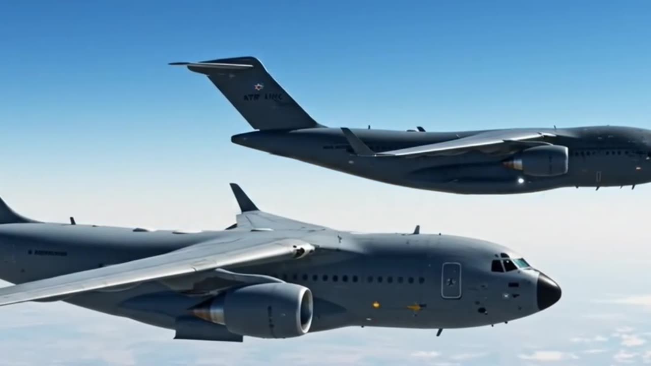 C390 VS C17 #Flying Side By Side #Aviation #AeroArduino