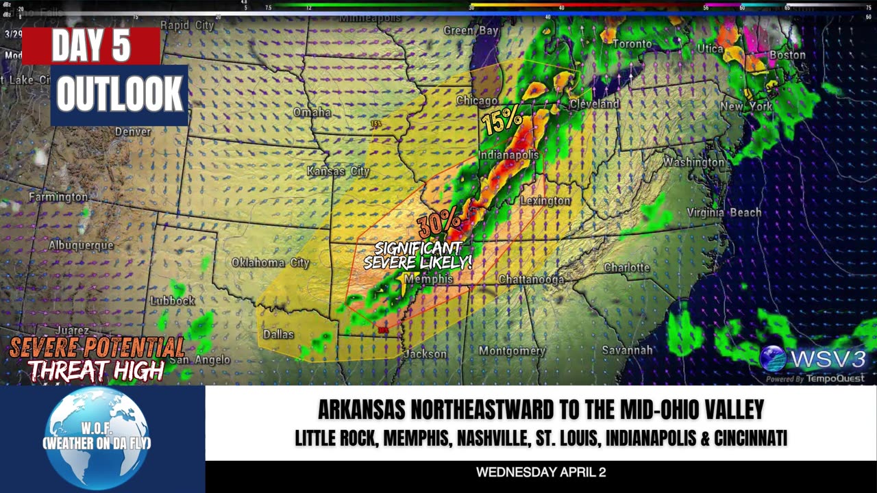 🌪️ Heads Up! Substantial Severe Threat Incoming! 3/29/25 #shorts #stormupdate