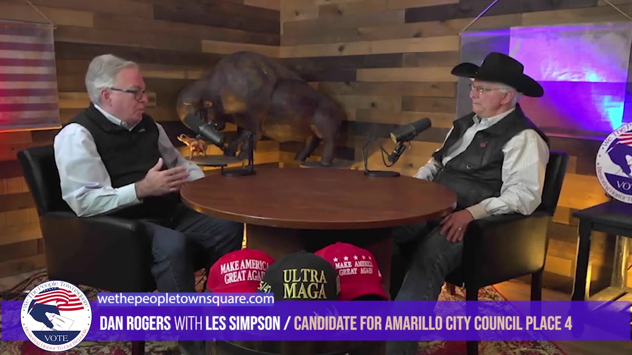 Dan Rogers with Les Simpson, Candidate for City Council Place 4