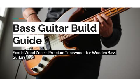 Build your own electric bass guitar with Exotic Wood Zone