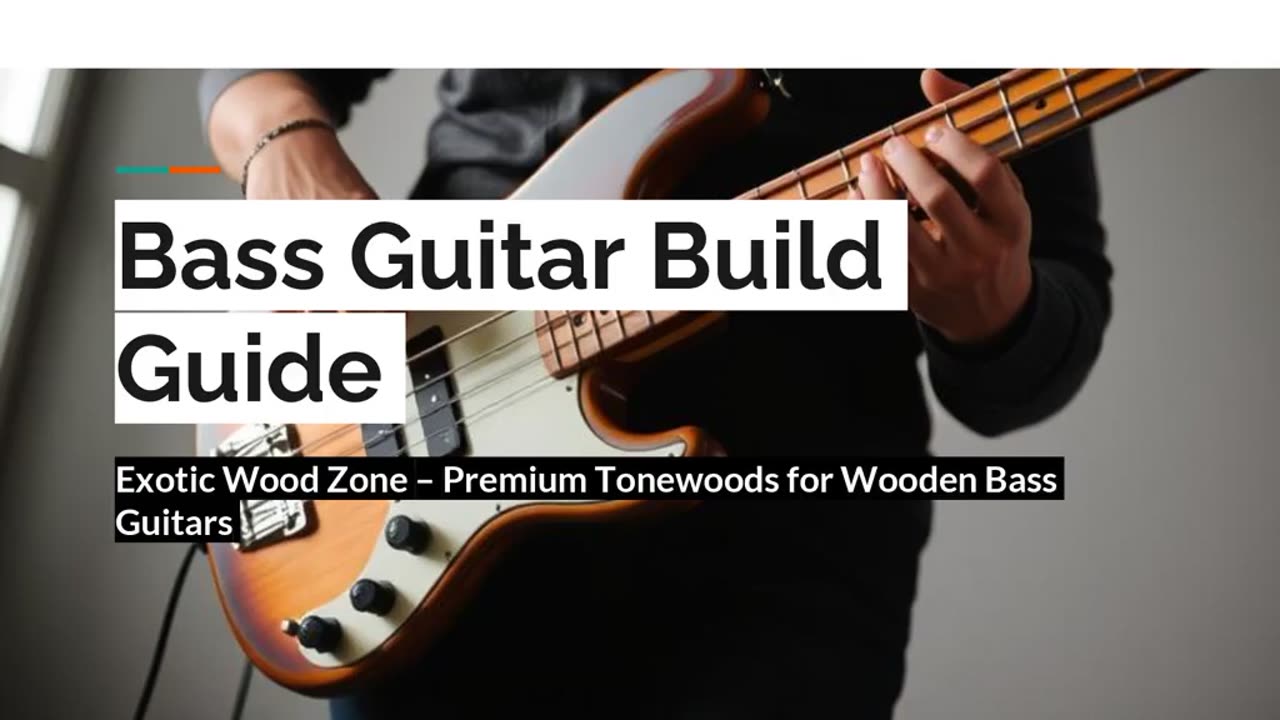 Build your own electric bass guitar with Exotic Wood Zone
