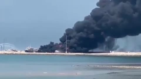 Iran: There's a huge fire at the methanol storage facility at the port of Bushehr, southern sector.