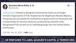 Nicolas Maduro to be Declared Head of Terrorist Org, Obamacare & Epstein Files Drama | Nov. 17, 2025