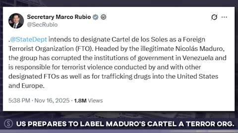 Nicolas Maduro to be Declared Head of Terrorist Org, Obamacare & Epstein Files Drama | Nov. 17, 2025