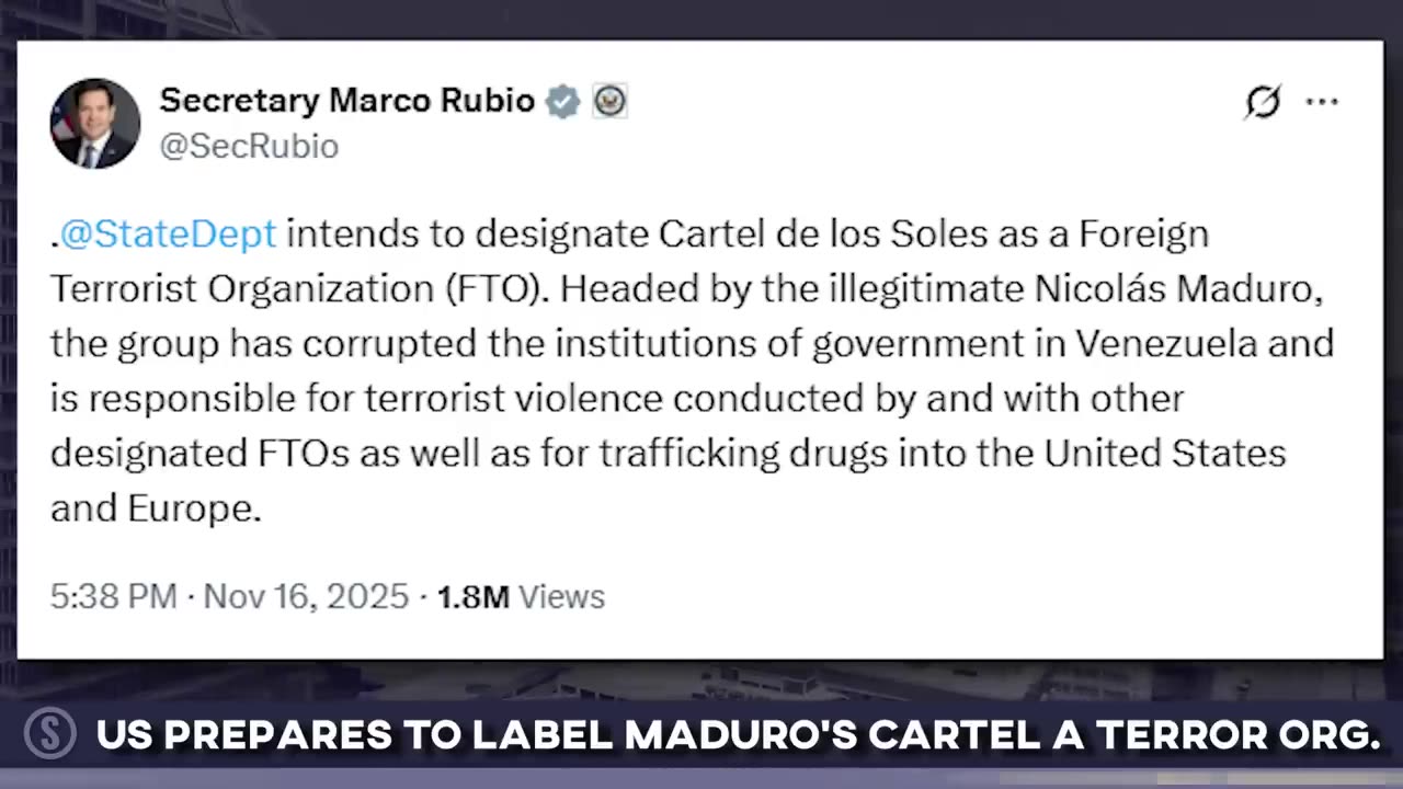 Nicolas Maduro to be Declared Head of Terrorist Org, Obamacare & Epstein Files Drama | Nov. 17, 2025