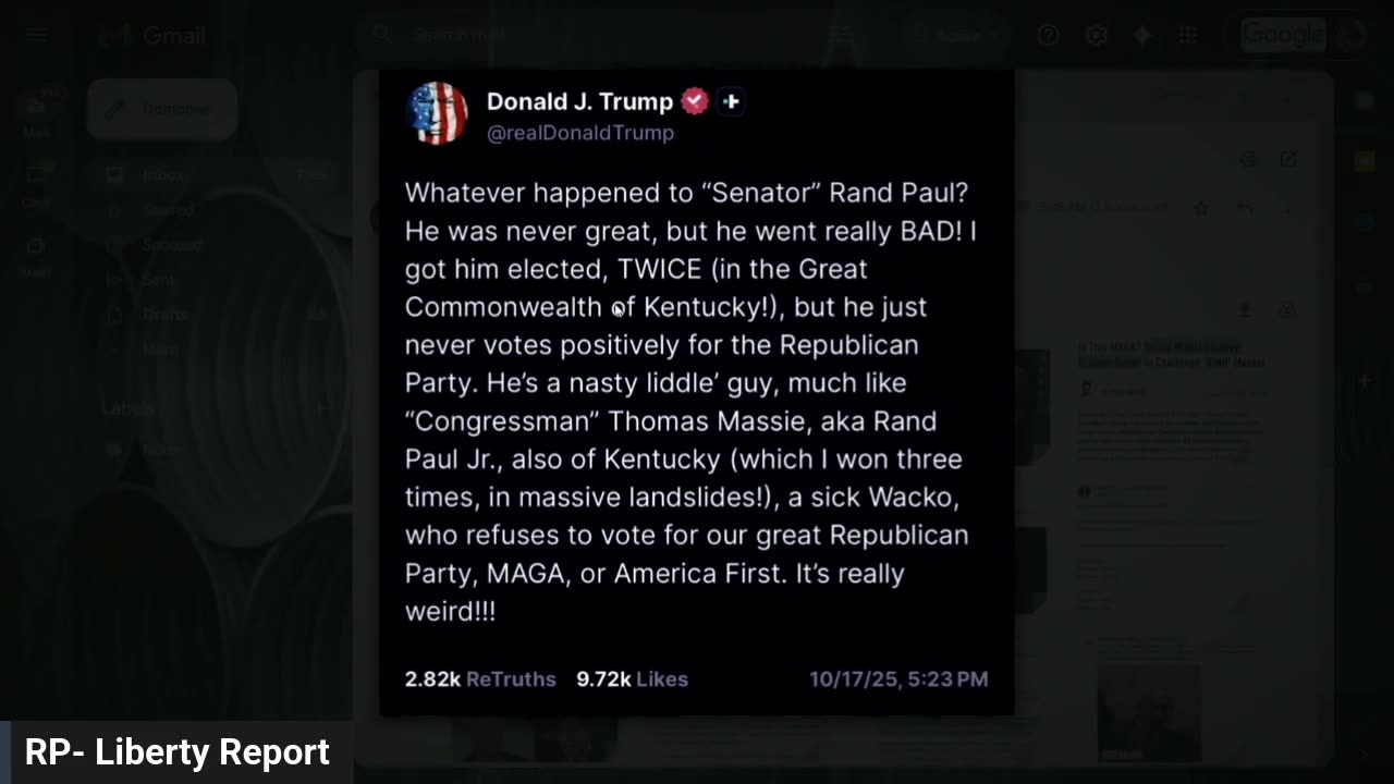 Trump Attacks Massie & Rand -- And Will Personally Campaign For Lindsey Graham In 2026