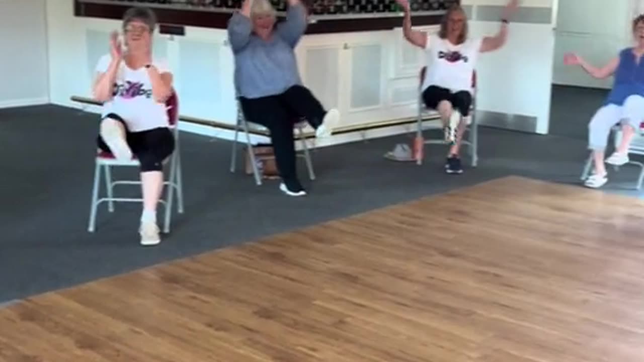 You dont need to be standing to have fun and acheive a full workout Everyone #caregiver #care #funny