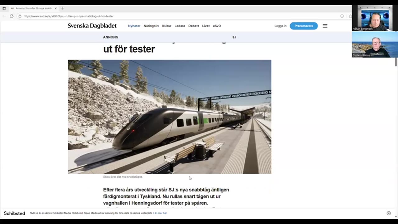 Lunchklubben 5 sep - Nu rullar SJs nya snabbtåg ut för tester