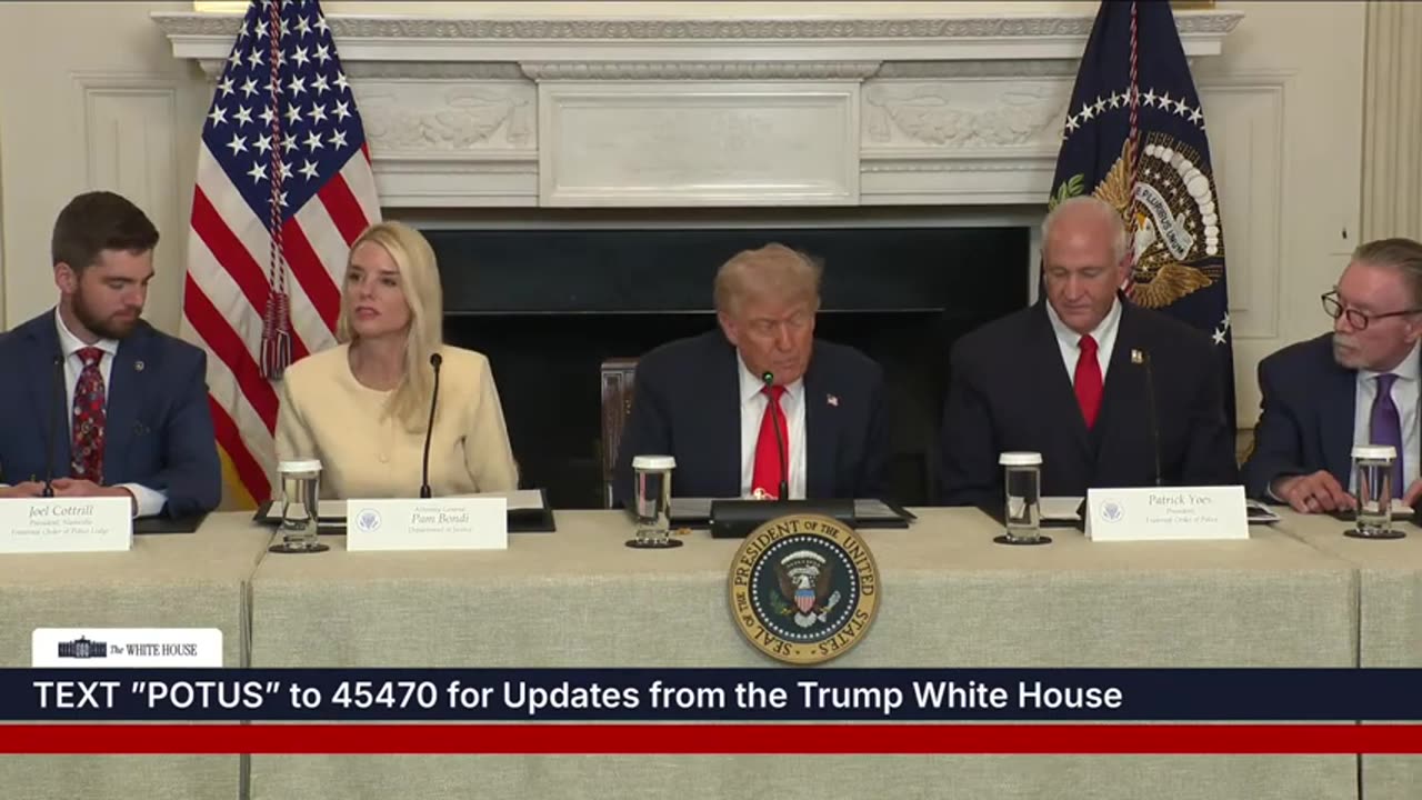 President Trump Participates in a Roundtable Discussion w/Fraternal Order of Police