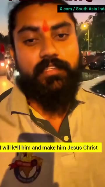 INDIANS HATE CHRISTIANS: A Hindu Extremist threatens to kill people who wish him a Merry Christmas!