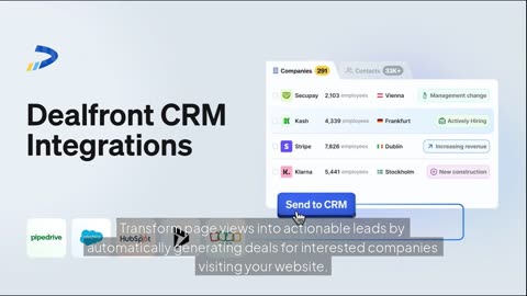 Boost CRM Productivity with the Dealfront + Pipedrive Integration
