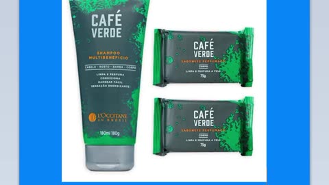 L'occitane Au Br Kit Café Verde Shampoo 180ml + 2 Sabonetes