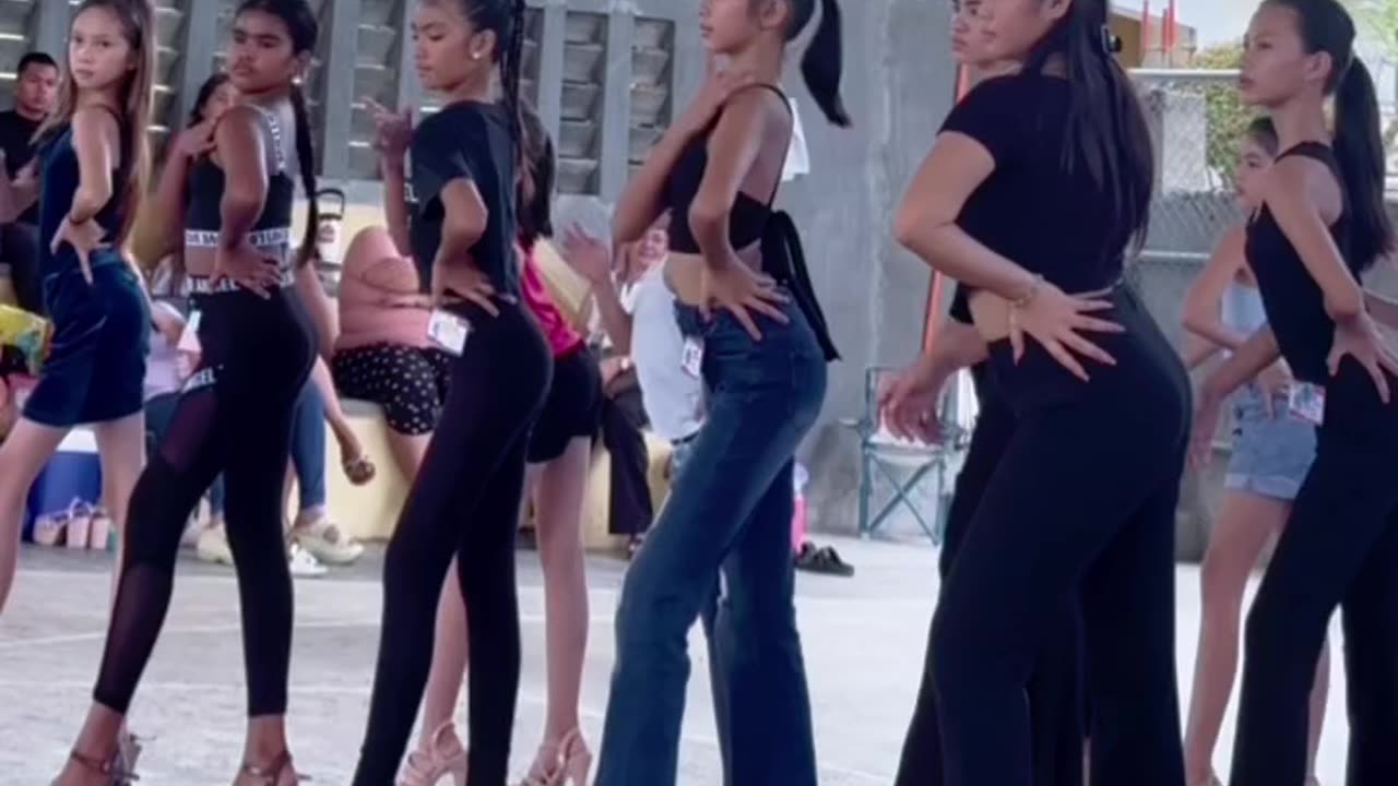 Catwalk on high heels