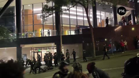 Seattle PD moves in on Antifa and things get violent!!