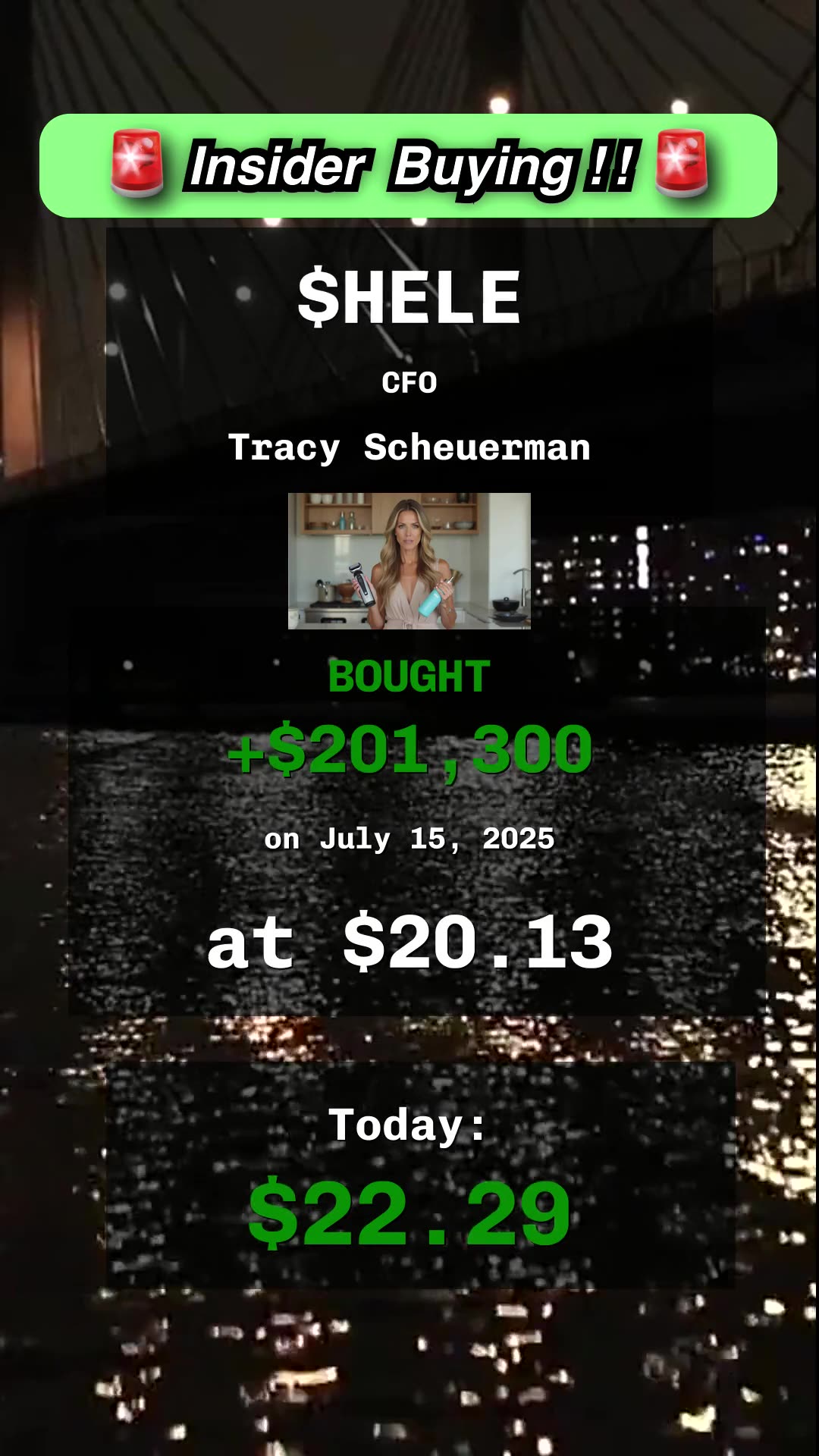 🔥 insider buying at $HELE, $NTWK, $VIRC #insidertrading #stocks #finance