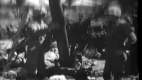 Japanese mines and ... - Japanese mines and rockets; evacuation of wounded on Iwo Jim - 428-npc-8871