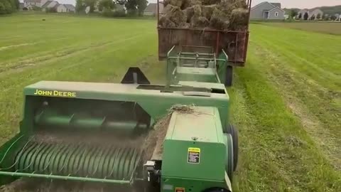 🤯🌾 Watch As This Hay Bailer Unleashes A Hay Explosion! | FeedMyCuriosity